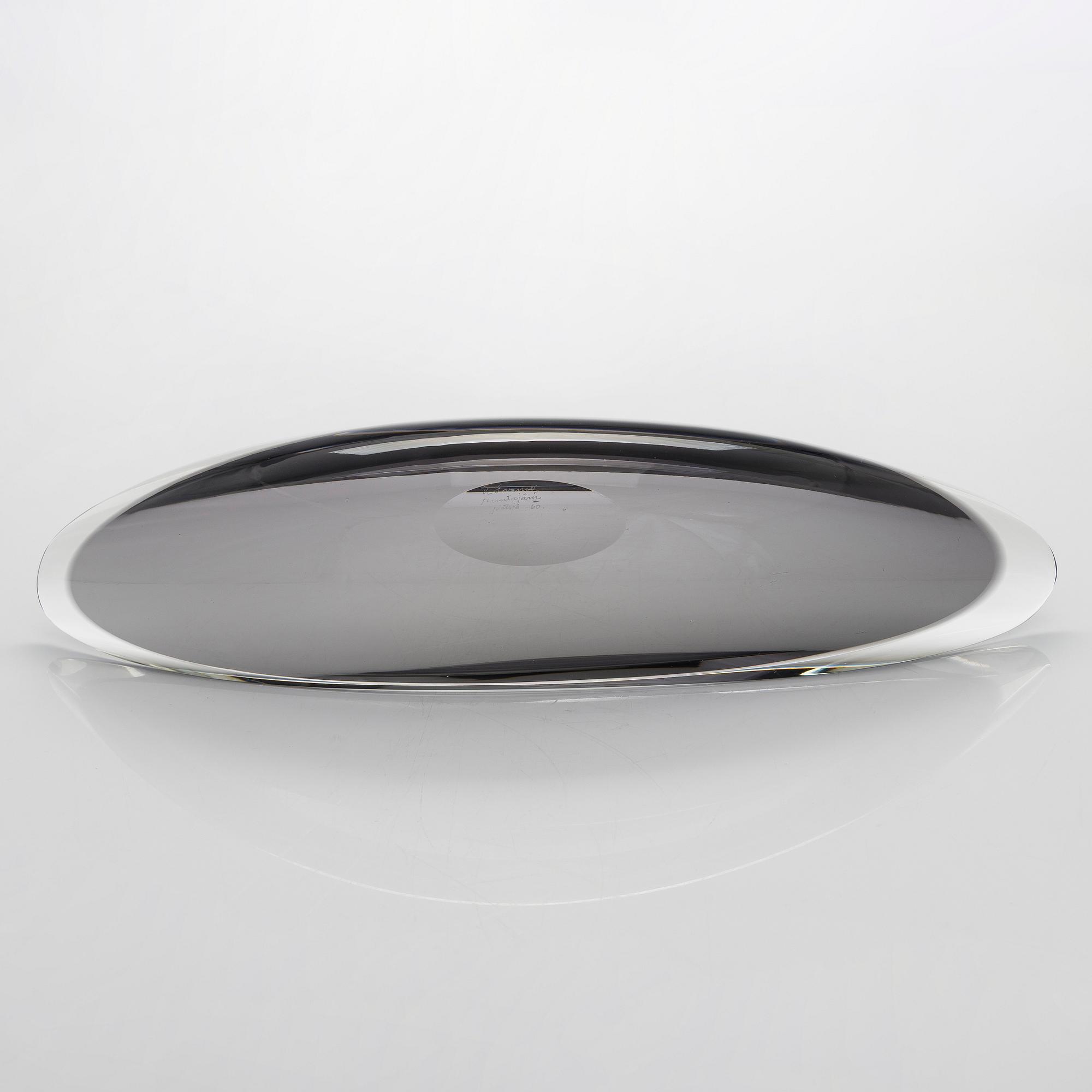 Kaj Franck, glasskulptur, "Lancett", signerad K. Franck Nuutajärvi Notsjö -60.