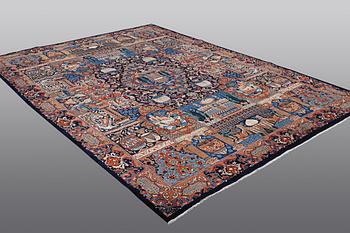 A carpet, Kashmar, 356 x 254 cm.