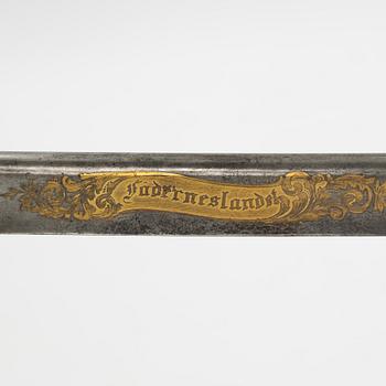 A Swedish officer's sabre 1859 pattern.