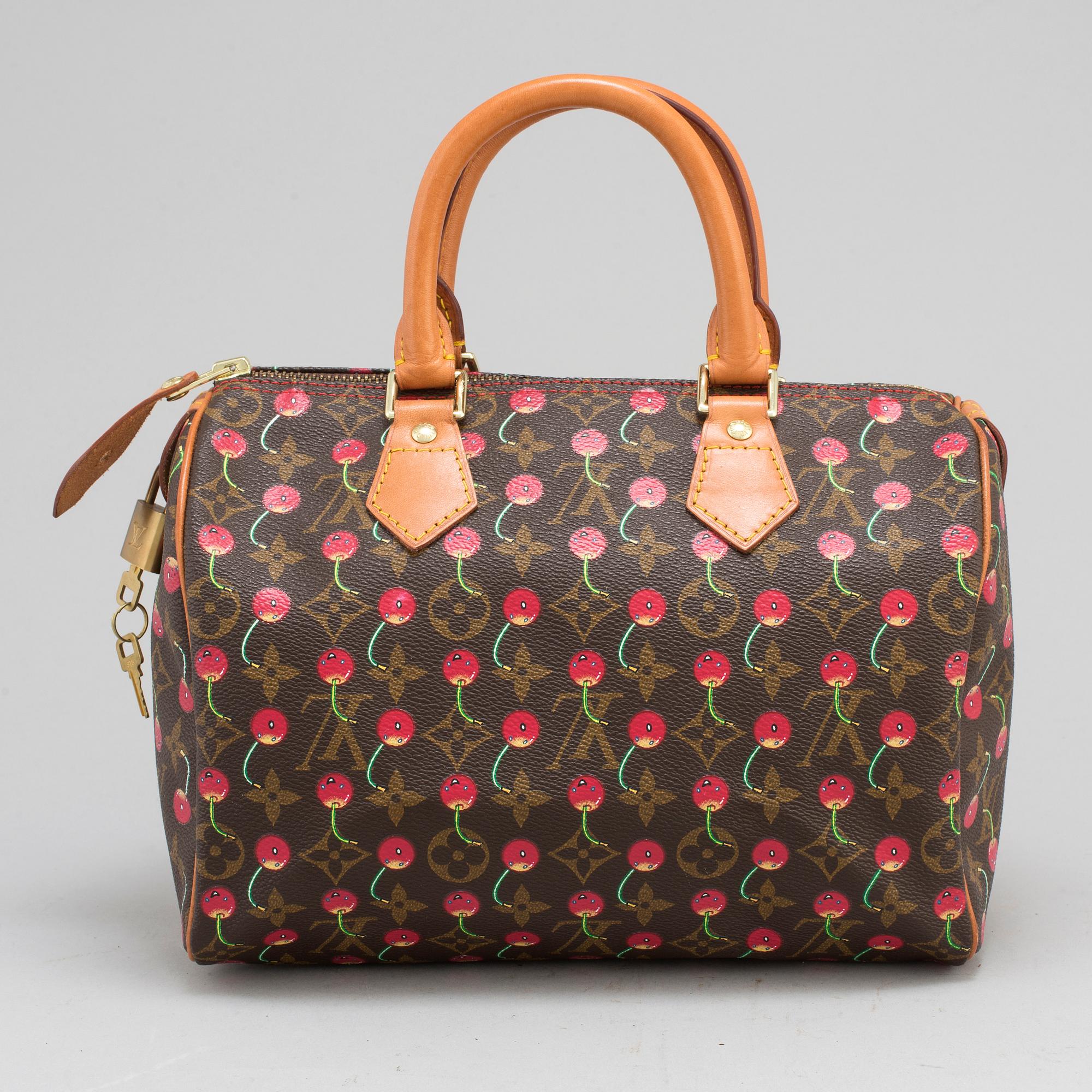 LOUIS VUITTON, "Monogram cerises cherry Speedy 25", limited edition s/s 2005.