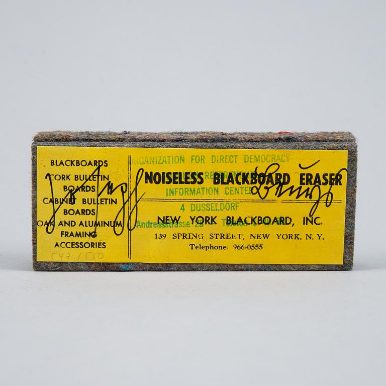 Joseph Beuys, sculpture/object, signed and numbered 547/550.