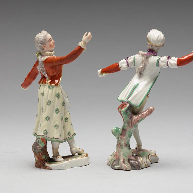 FIGURINER, två stycken, porslin. Tyskland, 1920-tal.