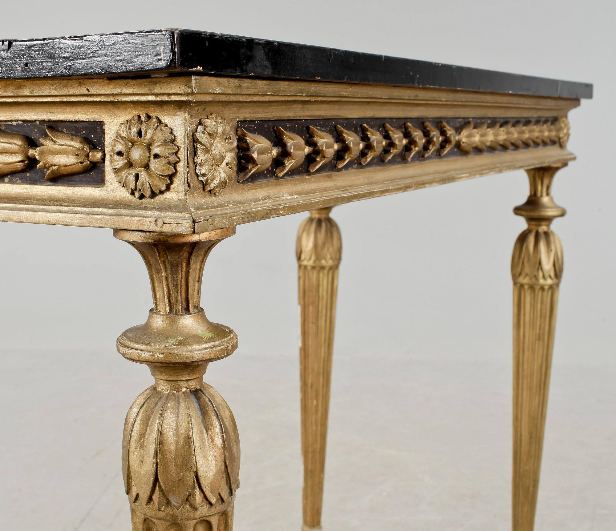 KONSOLBORD, sengustaviansk, omkr år 1800.