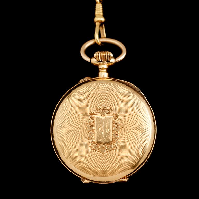 FICKUR, 18 k guld, tidigt 1900-tal.