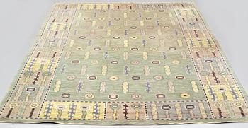 Märta Måås-Fjetterström, matto, "Älgö", knotted pile, ca 338 x 236,5-239,5 cm, signed MMF.