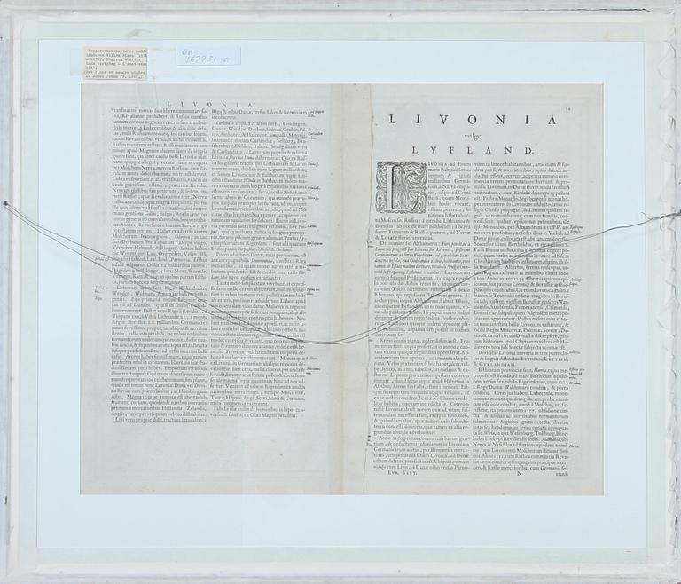 KARTA, etsning, 1800-tal.