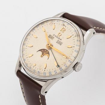 Omega, Cosmic, Triple Calendar, armbandsur, 35 mm.