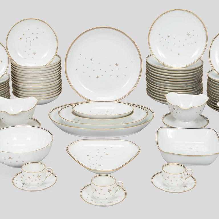 Dinner service, 86 pieces, “Milky Way”, Bing & Grøndahl, Denmark.