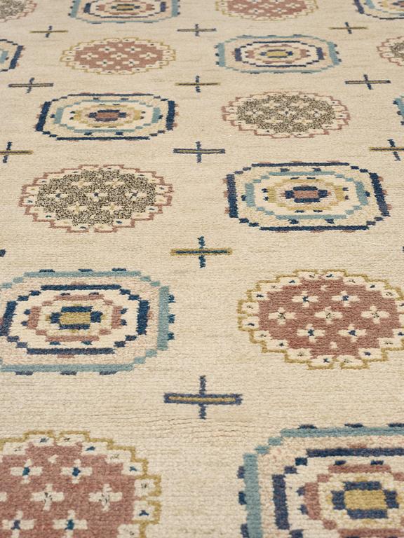 CARPET. "Blåringen". Knotted pile. 260,5 x 190,5 cm. Signed AB MMF.