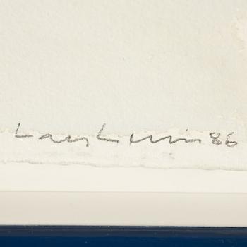 Lars Lerin, akvarell på papper, signerad och daterad -86.