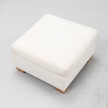 Jean-Michel Frank, fåtölj med fotpall, Adolphe Chanaux, Frankrike, 2013.