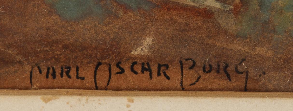 Carl Oscar Borg, gouache, signed Carl Oscar Borg.