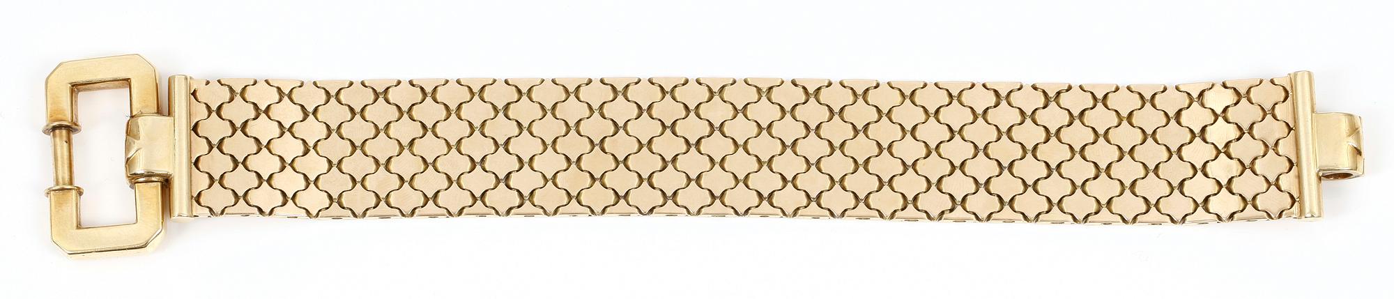 ARMBAND, 14 k guld, 1900-tal. Totalvik ca 64 gram.