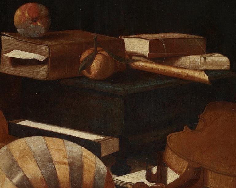 Evaristo Baschenis, Still life with musical instruments.