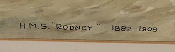 Eric Erskine Cambell Tufnell, H M S "Rodney" 1982-1909.
