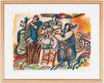 THEO TOBIASSE, litograph in colours, signed and numbered 194/200 in pencil.
