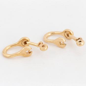 OLE LYNGGAARD, manschettknappar, 14K guld.