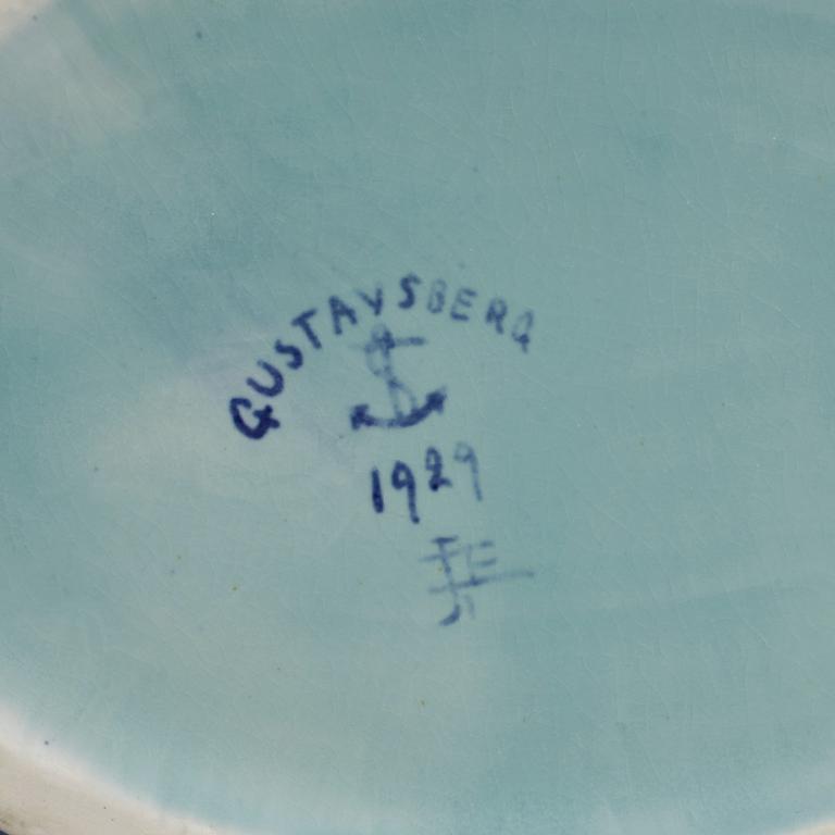 SKÅL. Stengods, Sgraffitto, Josef Ekberg Gustavsberg 1929. Signerad.