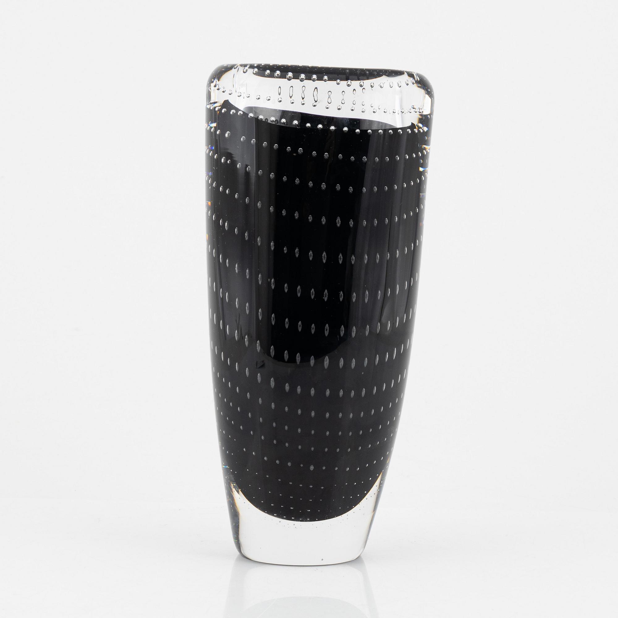 Vicke Lindstrand, a glass vase, Kosta.