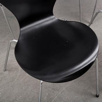 ARNE JACOBSEN, stolar, 7 st, "Sjuan", Fritz Hansen,