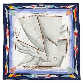 738. HERMÈS, a silk scarf, "Vent portant".