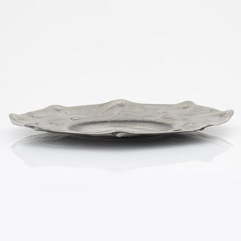 Olof Ahlberg, a pewter dish, Stockholm 1958.