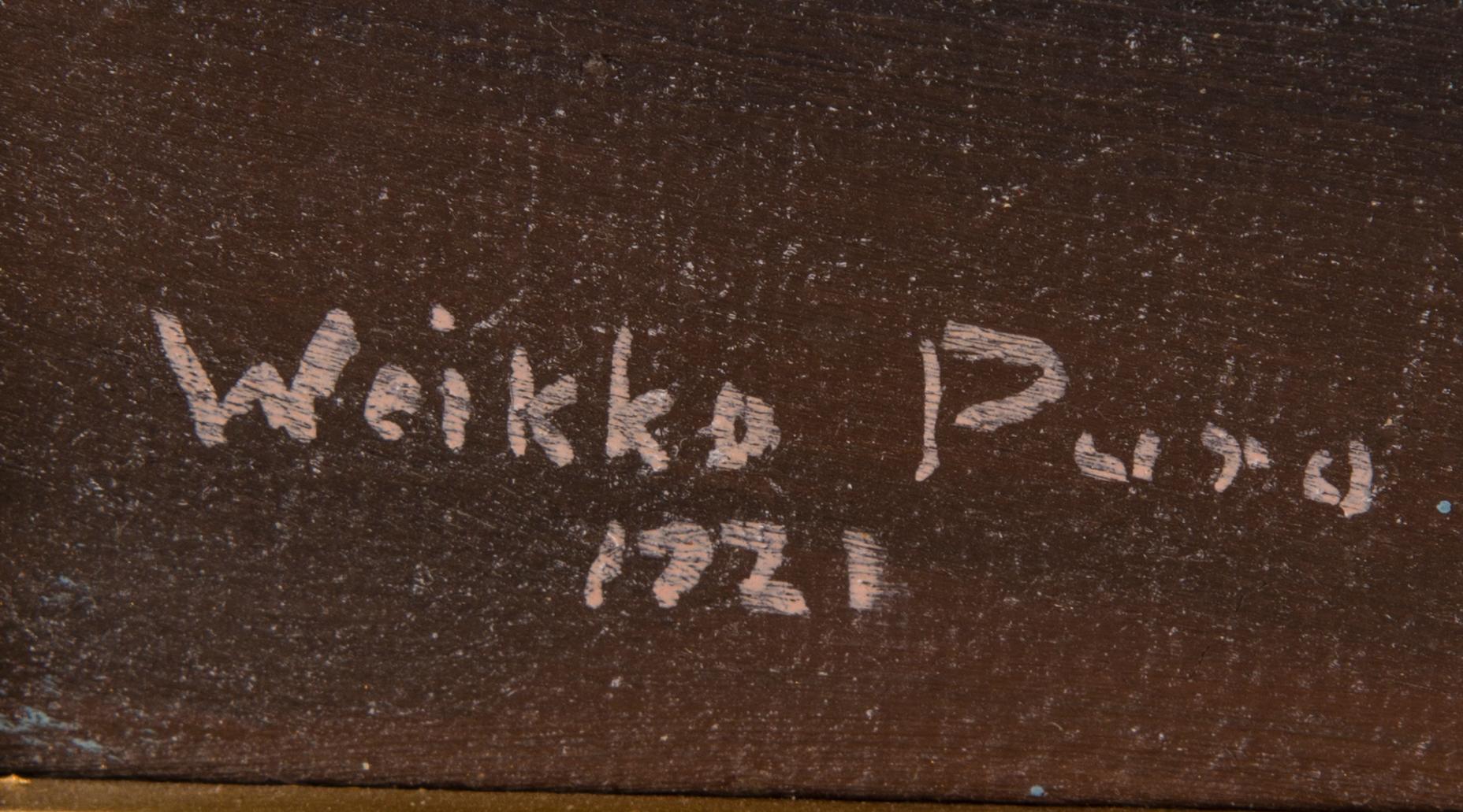 WEIKKO PURO, öljy kankaalle, signeerattu ja päivätty 1921.