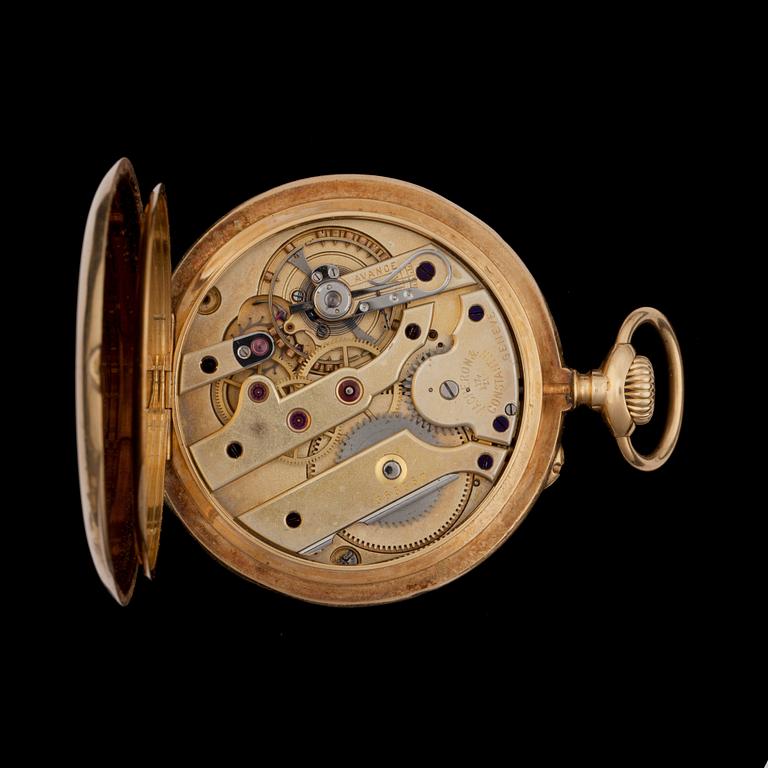 Pocket watch. Vacheron Constantin. Geneva, 18k gold, total weight 86g. 51 mm. 1900s.