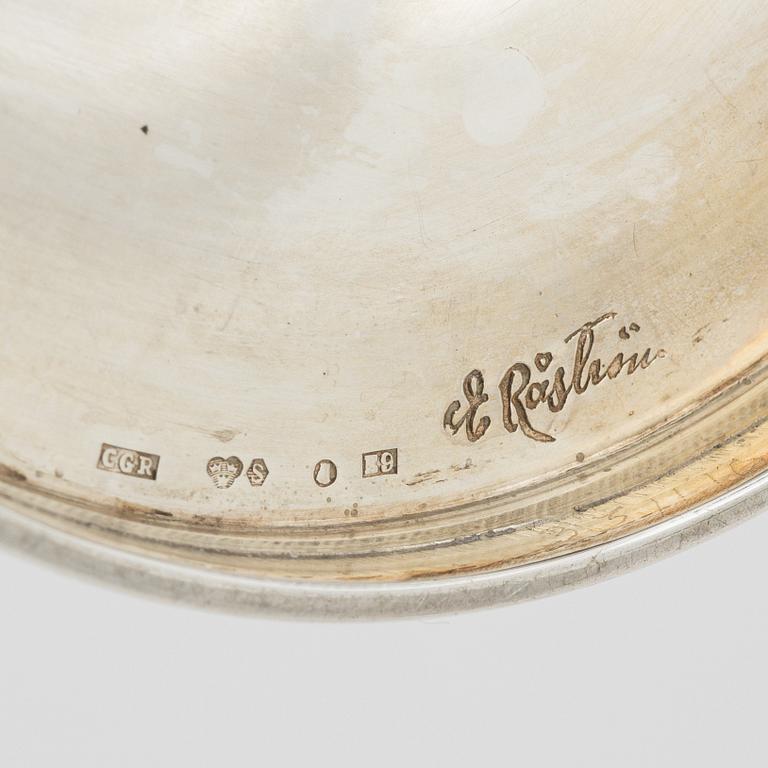 Eric Råström, ljusstakar, ett par, silver, CG Råström, Stockholm 1955.