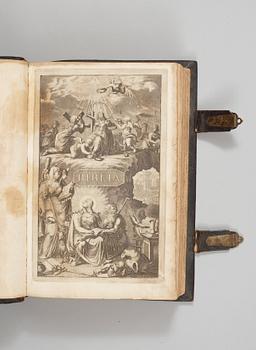 KARL XII:s BIBEL, "Biblia, thet är all then heliga skrift på swensko....", Stockholm 1702-1703.