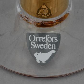 SERVISDELAR, 26 st, glas, "Nobel", Gunnar Cyrén Orrefors.