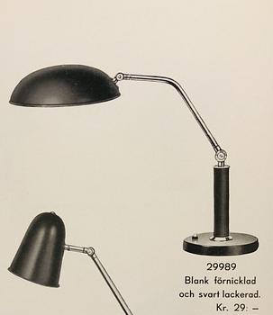 Erik Tidstrand, table lamp, model "29989" from Nordiska Kompaniet, 1940s.