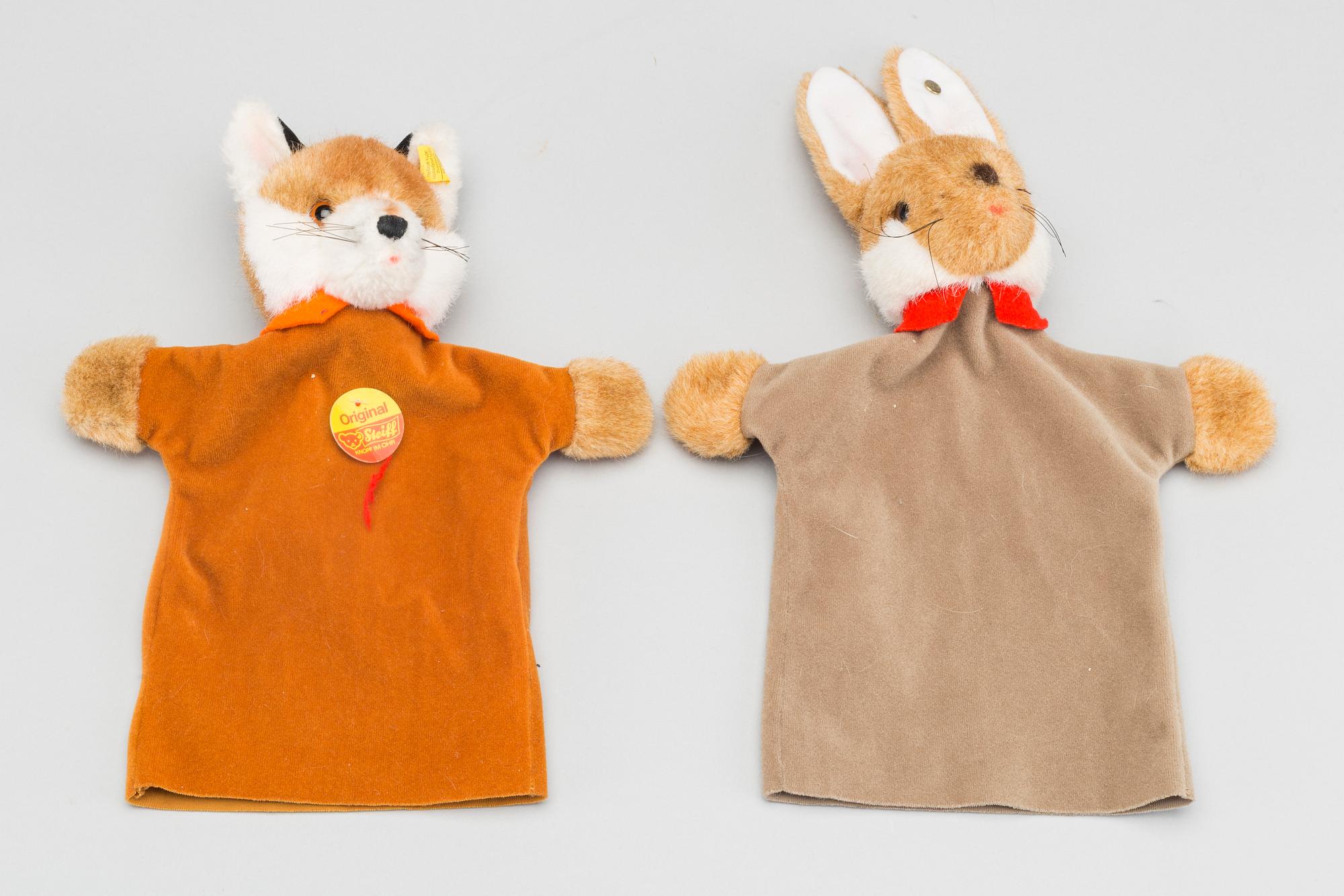 TWO STEIFF PUNCH DOLLS.