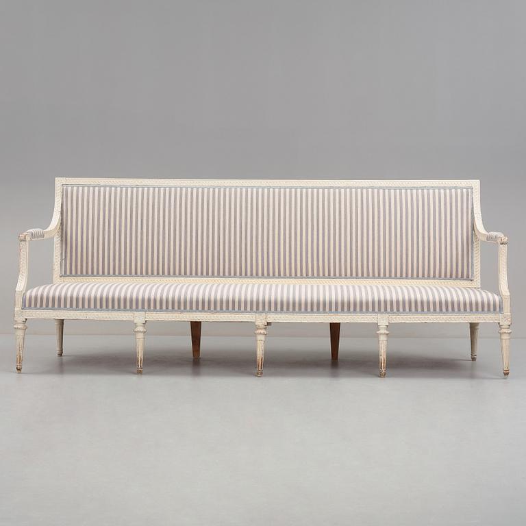 SOFFA, tillskriven Jakob Malmsten (mästare i Stockholm 1780-1788), gustaviansk.