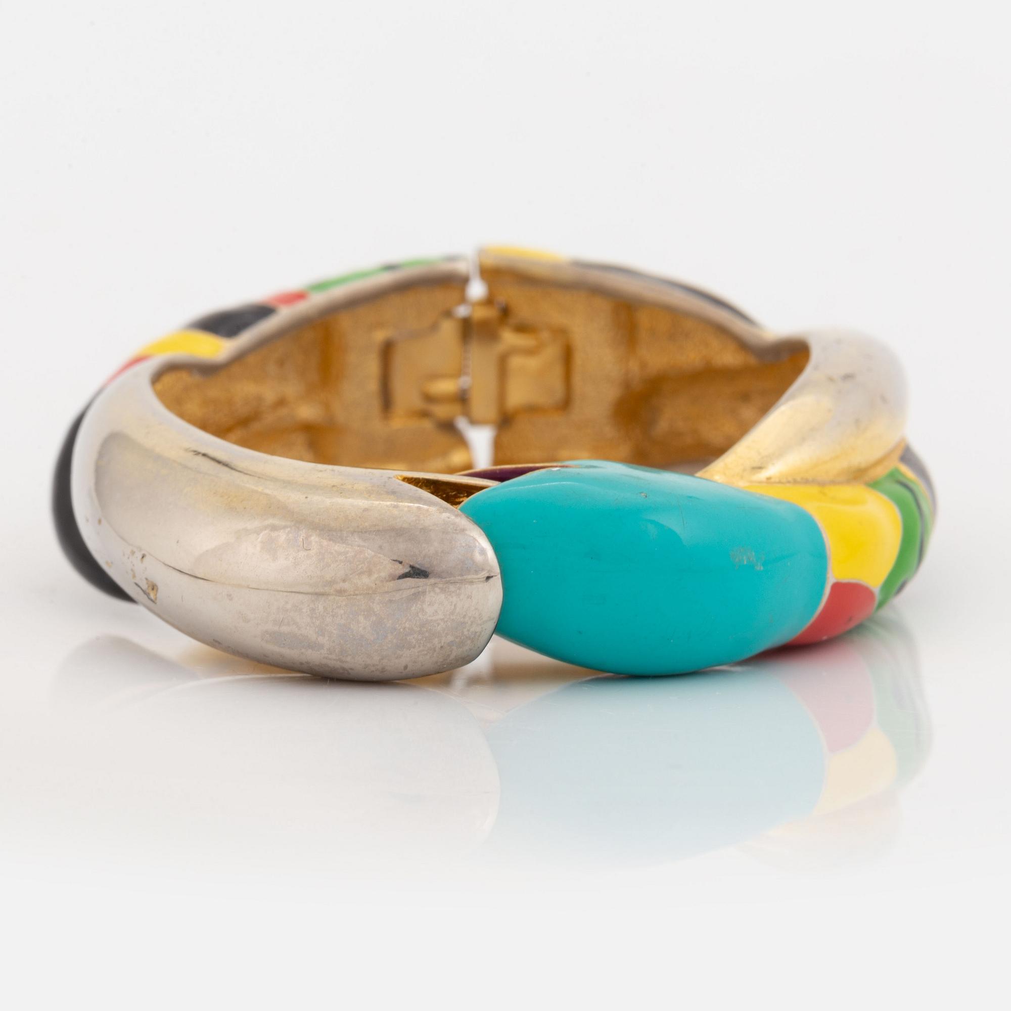 Niki de Saint Phalle, bangle and pendant, 1982.