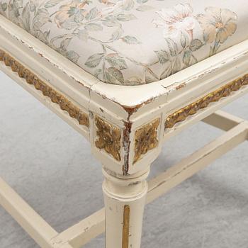 Two Gustavian chairs, end of the 18th century.