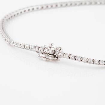 ARMBAND, sk tennisarmband, med briljantslipade diamanter ca 0.40 ct.