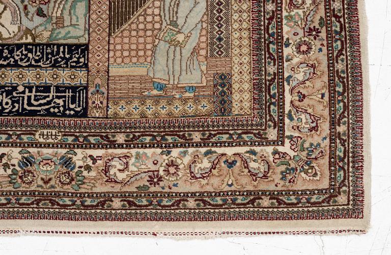 An orientalrug, a. 164 x 117 cm.