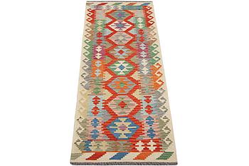 Gallerimatta, Kelim, ca 253 x 80 cm.