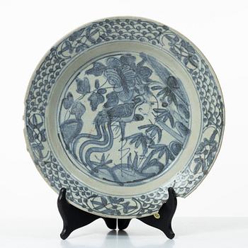 Tallrik, Swatow, porslin, Kina, Binh Thuan Shipwreck, tidigt 1600-tal, Mingdynastin.