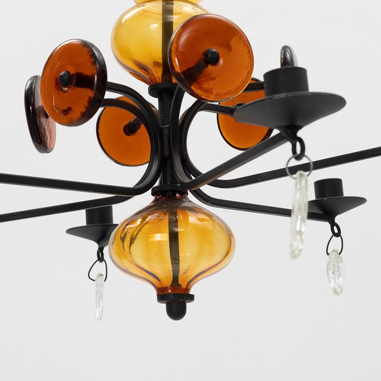 Erik Höglund, a chandelier, Boda Smide, second half of the 20th Century.