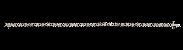 ARMBAND, briljantslipade diamanter, tot. ca 2.50 ct.