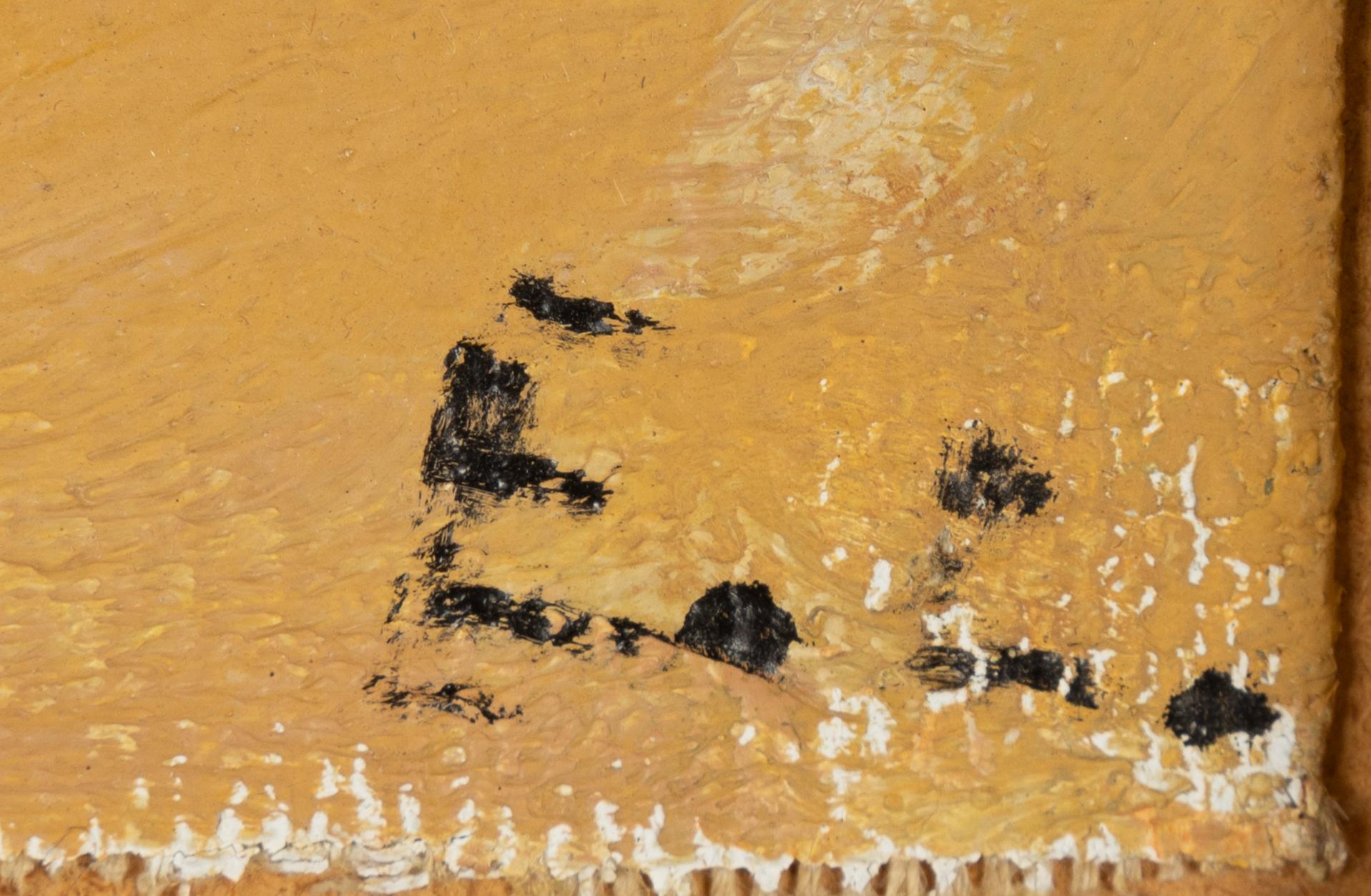 Evert Lundquist, oil on canvas laid on panel, signed with initials and signed verso.