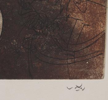 ROBERTO MATTA, färgetsning, signerad och numrerad E.A 1/10.
