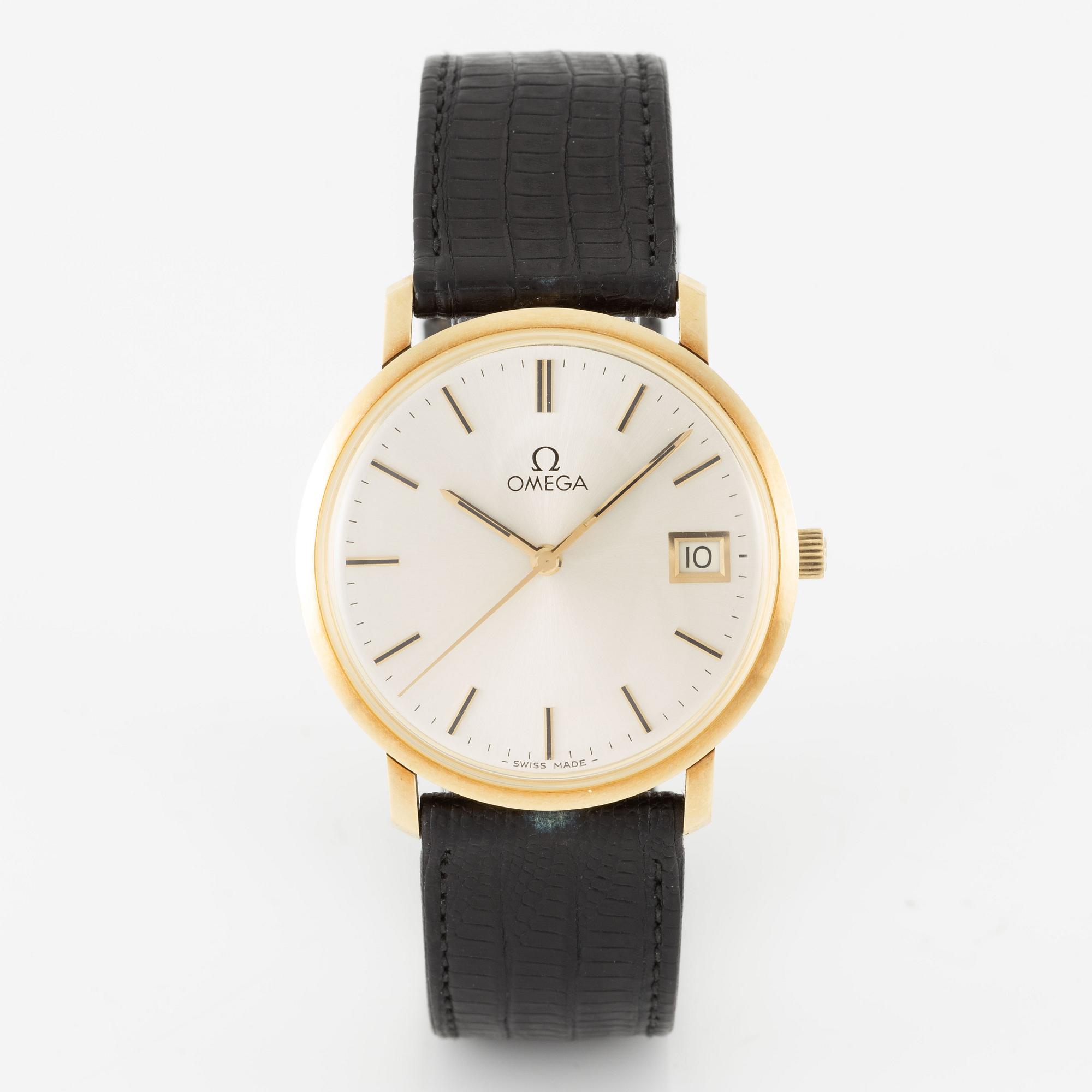 Omega, Genève, wristwatch, 34 mm.