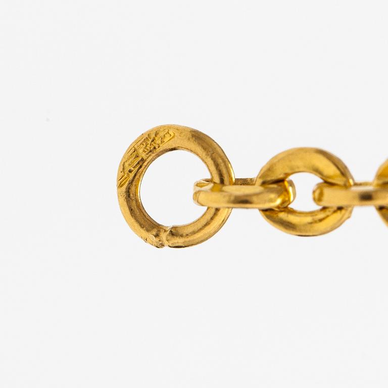 Halsband, ca 24K guld.