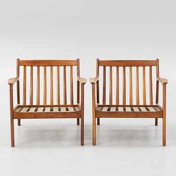 Folke Ohlsson, armchairs, a pair, USA-75, Dux.