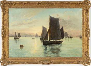 Octavius Thomas Clark, oil on canvas, signed.