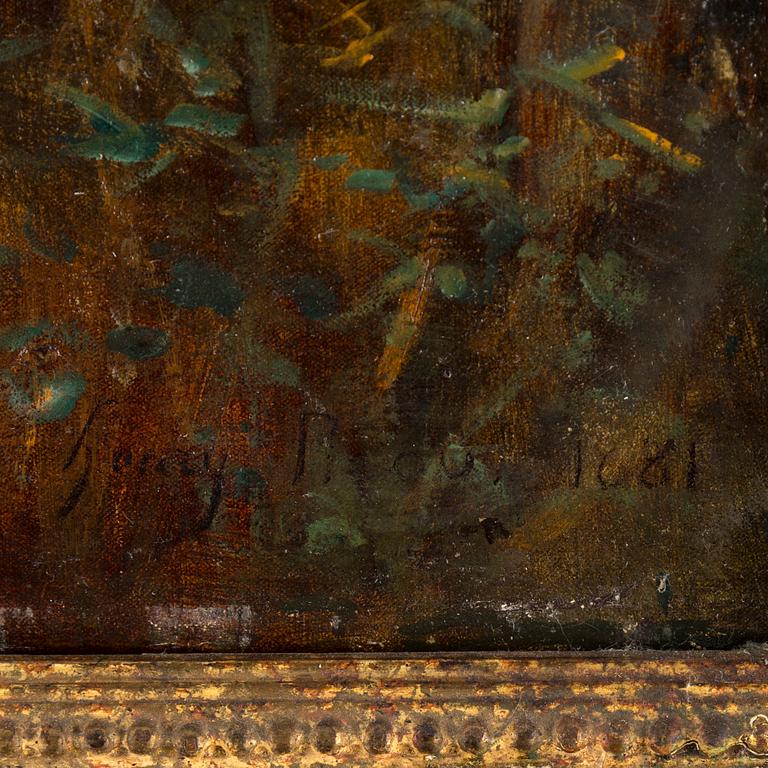 HENRI PIERRE PICOU, Oil on canvas, signed and dated 1881.