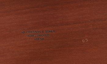 A Josef Frank cherry and burrwood table, Svenskt Tenn, model 1058.